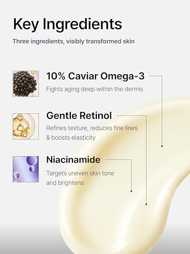 Caviar Glow Smoothing Serum with Retinol & Niacinamide - 1.7oz