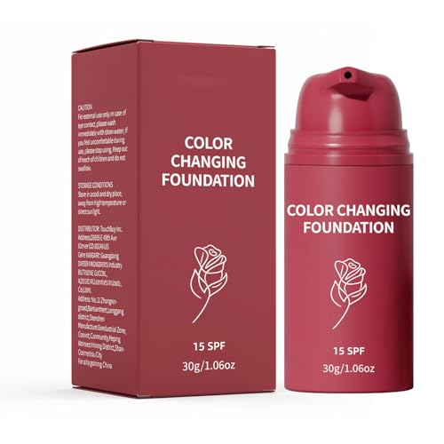 Korean Color Changing Foundation for Mature Skin - 24hr Waterproof