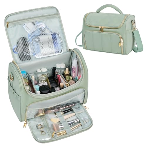 GR69N Travel Toiletry Bag Large Makeup Organizer Green
