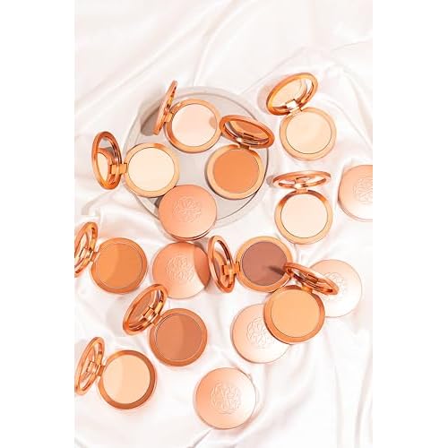 YENSA Super Serum Silk Powder Foundation - Matte Foundation Makeup to Blur and Smooth Pores - Provides a Radiant and More Even Skin Tone for a Natural, Healthy Glow - Deep 1 (0.35 oz)