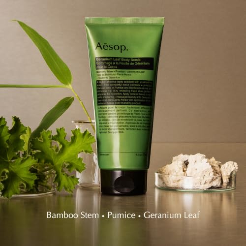Aesop Geranium Leaf Body Scrub - Exfoliating Natural Body Polish 6.2oz