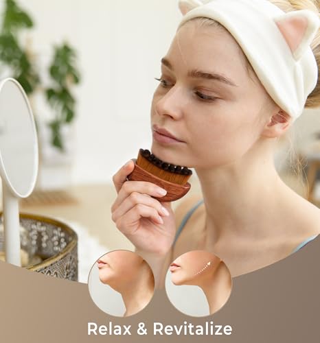 Lymphatic Drainage Face Brush - Wooden Contour Tool