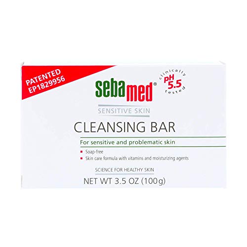 SEBAMED Soap-free Cleansing Bar For Sensitive Skin, 3.5-Ounce Boxes (Pack of 3)