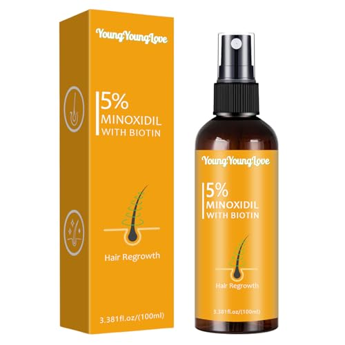 5% Minoxidil Spray with Biotin for Hair Regrowth - 100ml
