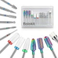 13PCS Nail Drill Bits Set - Tungsten Carbide & Ceramic Efile Bits