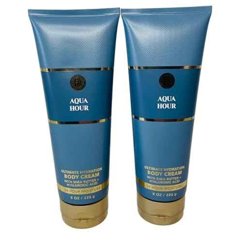 Bath & Body Works Aqua Hour Ultimate Hydration Body Cream 8 Ounces Pack of 2