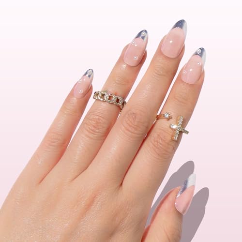 Nail Reformation Press On Nails - Sheer Nude Almond 30-Piece Kit