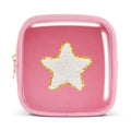 Pocmimut Makeup Bag,Teen Girl Gifts Trendy Stuff for 6 7 8 9 10 11 12 Year Old Girls,Initial Cosmetic Bag Gifts Graduation Teacher Gifts,Star