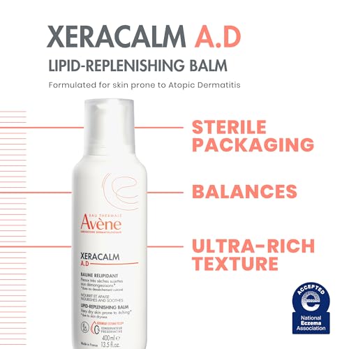 Av?ne XeraCalm A.D Lipid-Replenishing Balm, Atopic Dermatitis, Eczema-Prone Skin, For dry, itchy Skin, Restore Skin Barrier, Infants, Children & Adults, No Preservatives, Fragrance-Free 6.7 Oz.
