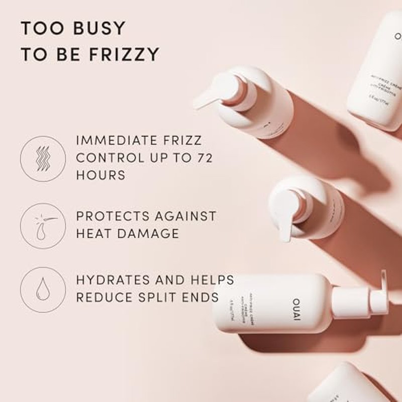 OUAI Anti Frizz Cream - Moisturizing Hair Cream, 3 oz