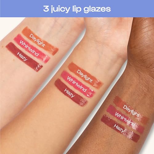 ALLEYOOP Sun Serum Lip Oil SPF 40 ? Tinted Lip Oil with SPF, Hydrating Tinted Lip-Moisturizer for Women, Lips Sunscreen for Cracked Lips, Smooths & Soothes, Vegan, Travel-Friendly, Hazy