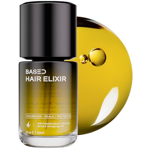 BASED Hair Elixir - Weightless Shine Serum with Heat Protection