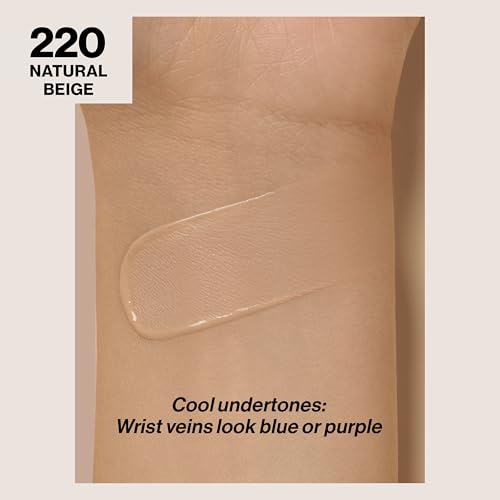 Revlon Colorstay Longwear Foundation 220 Natural Beige / 1 Fl Oz - Oily Skin, Waterproof & Matte Finish