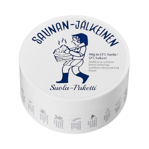 Saunan Heating Salt Mask(3.17 oz) - Top Finnish Sea Sauna Salt Mask for better skin. Healing dead skin cells and effective pore reducer. No more blackheads.