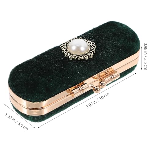 Vintage Lipstick Case with Mirror | Compact Lip Balm Holder