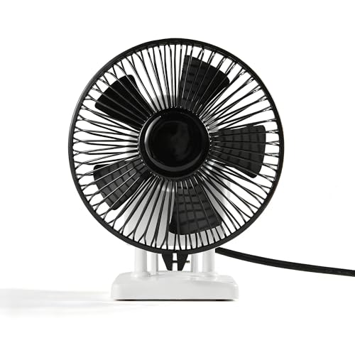 NOVAL Professional Nail Polish Dryer Fan, Adjustable Multi-Angle Design with Strong Wind Speed for Instant Drying, Salon Manicure Equipment, White and Black
