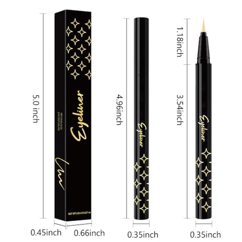Gold Glitter Liquid Eyeliner Pen - Waterproof & Long-Lasting