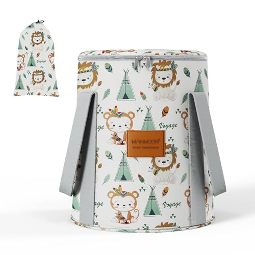 13L Portable Kids Foot Soak Tub,Foldable Foot Soak Bag Bucket for Travel, Water Fun and Relaxation,Perfect Christmas or Birthday Gift for 2-8 Year Olds (Animal Kingdom)