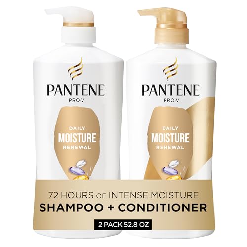 Pantene Daily Moisture Shampoo & Conditioner Set with Rescue Shot