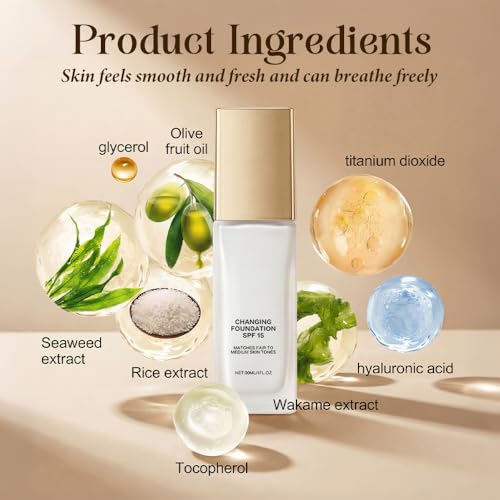 Color Changing Foundation SPF 15 for Sensitive Skin