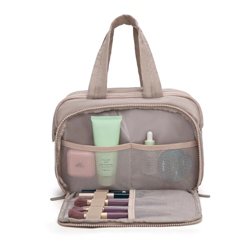 Montana West Large Travel Toiletry Bag with Brush Holder