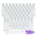 Essential Oil Roller Bottles, 48 Pack Hoa Kinh 10ml Empty Glass Clear Roller Bottles with Balls - Refillable Perfume Containers for Travel & DIY