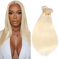 613 Blonde Straight Human Hair Bundles 26 inch 3 Pcs