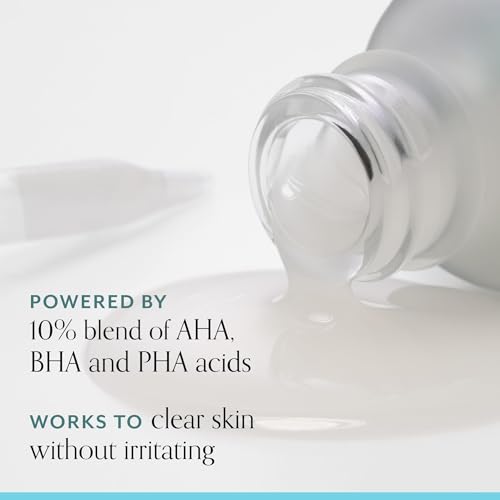 Bliss Clear Genius 3-Step System: Clarifying Overnight Liquid Peel, Clarifying Gel Cleanser, and Clarifying Gel Moisturizer with CLARITY 5 Complex