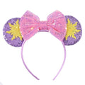 Sequin Mouse Ears Headband with Anti-Slip Velvet Band