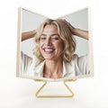Realme V0 True Non-Reversing Mirror(2026 New Version) ? True Image, Unmatched Precision, New Pakage, Slim Design for Makeup Vanity, 9'' Non-Reversing Mirror with Stand