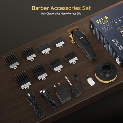 Hair Clippers for Men, Beard Trimmer Hair Clippers for Men, Professional Hair T-Blade Trimmer Cordless Rechargeable Edgers Clippers Electric Beard Shaver