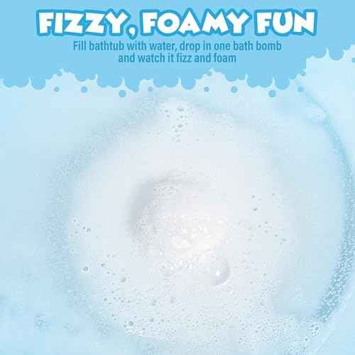 Tub Works¢ç Vapor Bath Bombs for Toddlers & Kids, 12 Pack | Natural Essential Oils for Aromatherapy | Calming Eucalyptus Bath Bomb with Lavender & Menthol for Cold, Flu & Congestion Relief