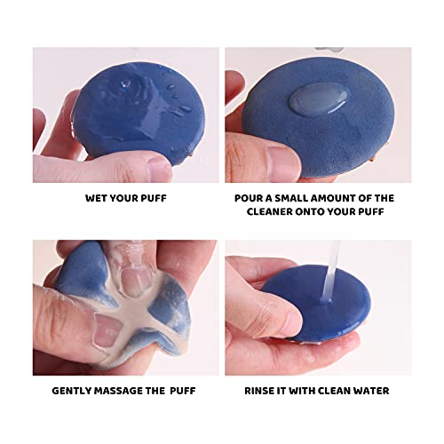 Makeup Brush Cleaner Set with Silicone Mat - 6.8 Fl Oz, 2-Pack