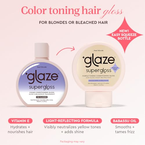 Glaze Purple Toning Gloss for Blonde Hair - 6.4 fl oz