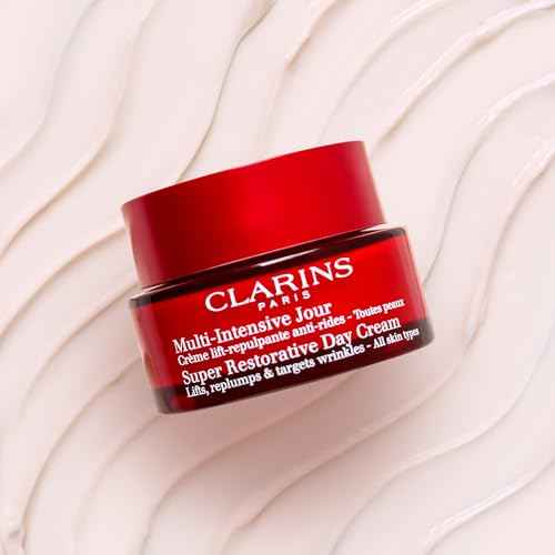 Clarins Super Restorative Day Cream | Anti-Aging Moisturizer For Mature Skin Weakened By Hormonal Changes | Replenishes, Illuminates & Densifies Skin | Lifts & Smoothes | Targets Age Spots & Wrinkles