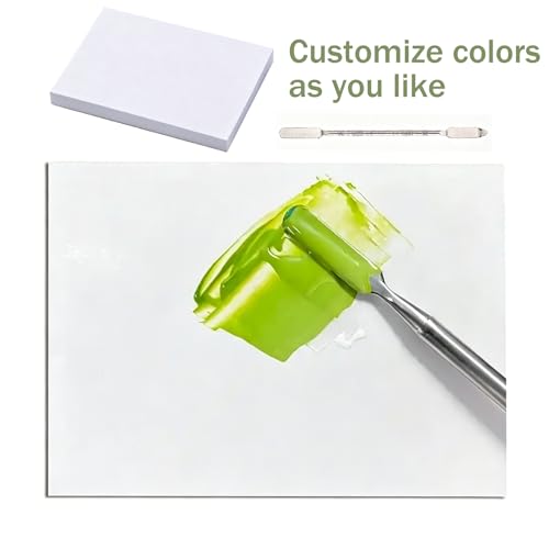 100 Sheets Disposable Nail Art Palette Paper with Mixing Stick