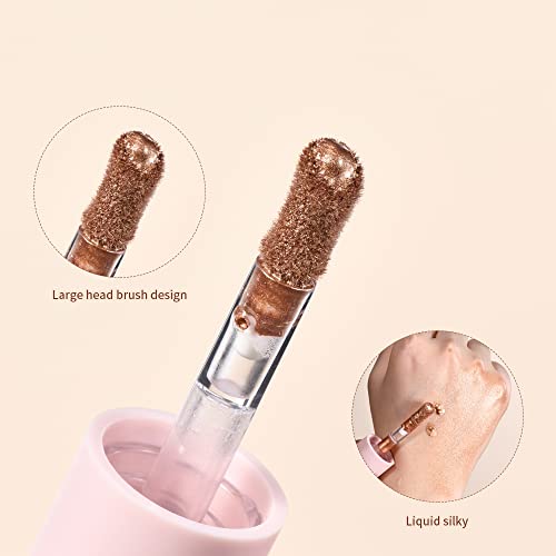 RILIMIOO Liquid Highlighter Stick - Waterproof Glow for Face & Body