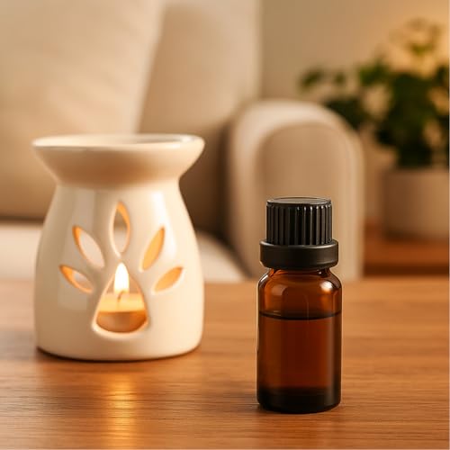 10ml Amber Glass Essential Oil Bottles with Dropper - 10 Pack