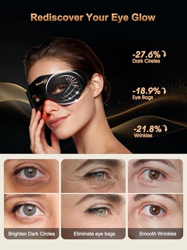 Gracekey Rechargeable Red Light Therapy Eye Mask - 3 Color Modes