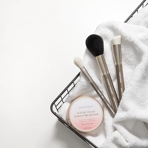 Jenny Patinkin Vegan Makeup Brush Cleaner Soap with Pad