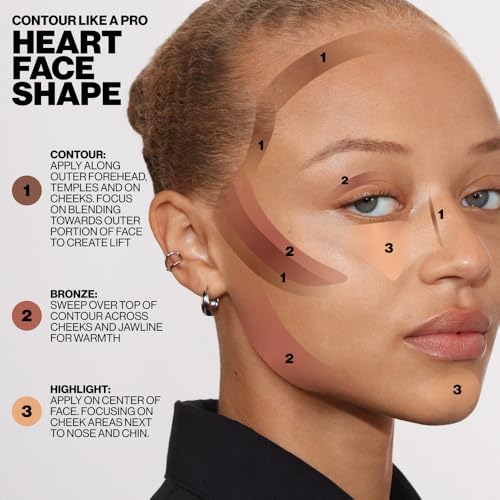 Smashbox Step-By-Step Contour Palette | Sculpt + Glow All-In-One Contour Kit with Blendable + Buildable Formulas