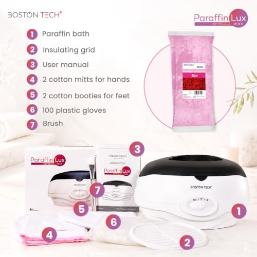 Boston Tech 3000ml Paraffin Wax Warmer Bath Kit for Hands, Feet & Elbows