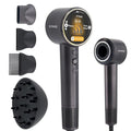 EIVOGE Smart AI Hair Dryer with Diffuser, 110,000 RPM, Ionic & Plasma Ions, 7 Modes, LCD Display