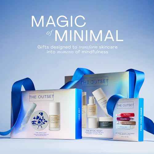 The Outset The Ritual Reset Skincare Kit ? Cleanser, Serum, Moisturizer & Barrier Balm ? Hydrating, Gentle & Fragrance-Free Routine ? Vegan, Gluten-Free, Sensitive Skin Safe