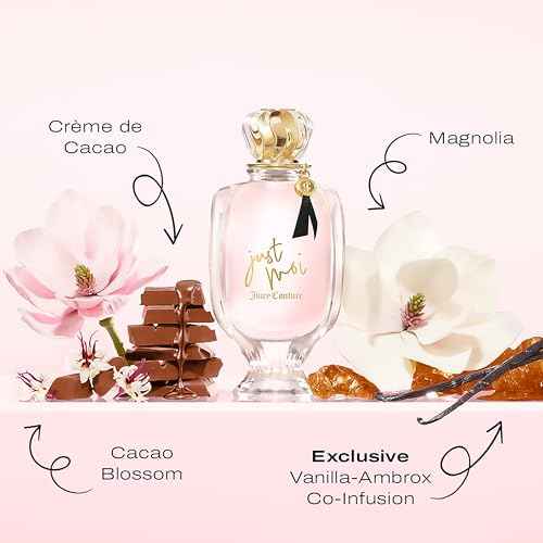 Juicy Couture Just Moi Eau de Parfum Spray for Women, Amber Vanilla Perfume with Cacao Blossom, Magnolia & Musk, Long-Lasting Scent