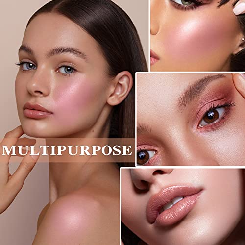 Cream Blush Stick with Brush - 2 in 1 Blush & Lip Tint
