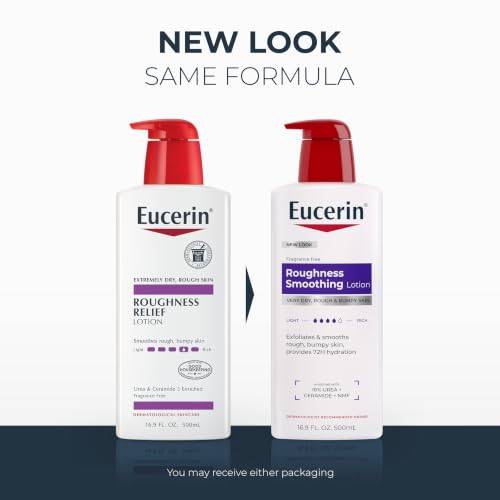 Eucerin Roughness Smoothing Body Lotion with Urea - 16.9 fl oz Hydrating Moisturizer for Dry, Bumpy Skin