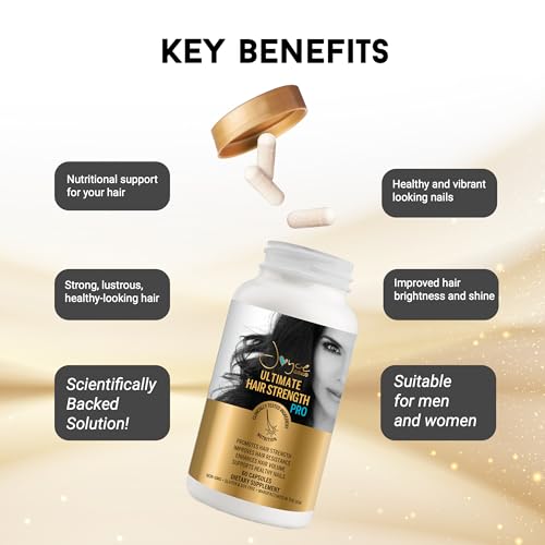 Miracle Elixir Collection Joyce Giraud Hair Strength Supplements 120 Capsules - Supports Hair Growth, Skin & Nails - 1 Pack