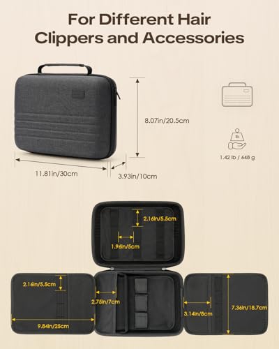 Hard EVA Barber Clipper Case for Wahl, Andis & Surker