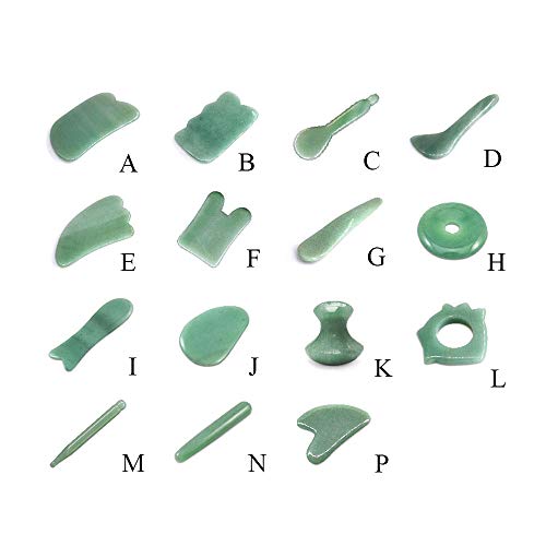 TOP SEWING Gua Sha Massage Tools Jade Manual Stick Deep Tissue Natural Facial Tool for Full Body Meridian Pain Relief